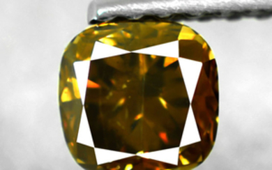 Natural Fancy Intense Orangy Brown Diamond - 0.52 ct, NO RESERVE PRICE