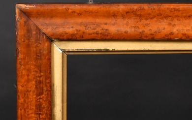 19th Century English School. A Maple Frame, with a gilt slip...