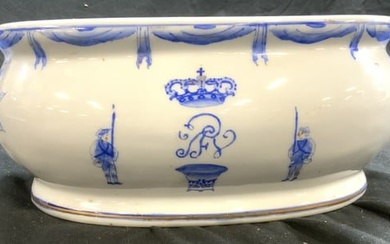 19th Century Signed Asian Porcelain Planter