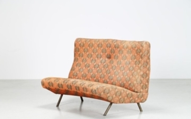 ZANUSO MARCO (1916 2001) Sofa. Metal and fabric. C…
