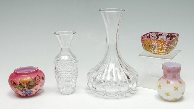 5 PC. CRYSTAL & GLASS COLLECTION