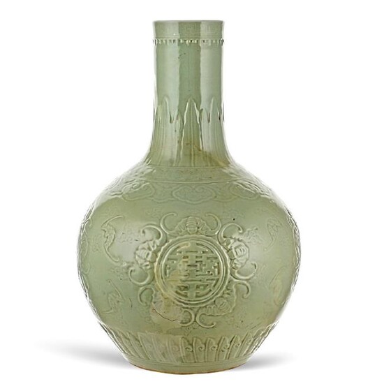 Celadon porcelain ampoule vase