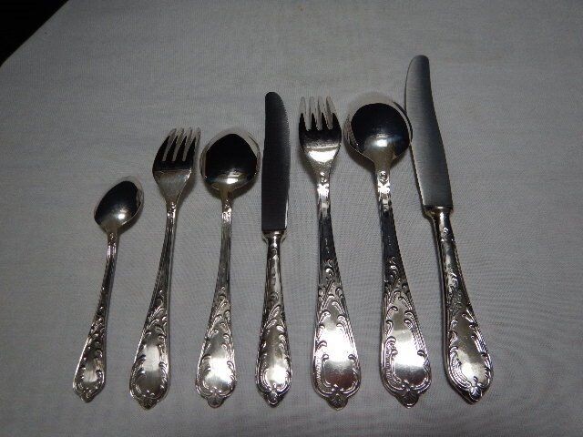 92 piece Louis XIV cutlery for 12 people - Silverplate