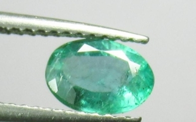 0.88 Ct Genuine Zambian Emerald Oval Cut
