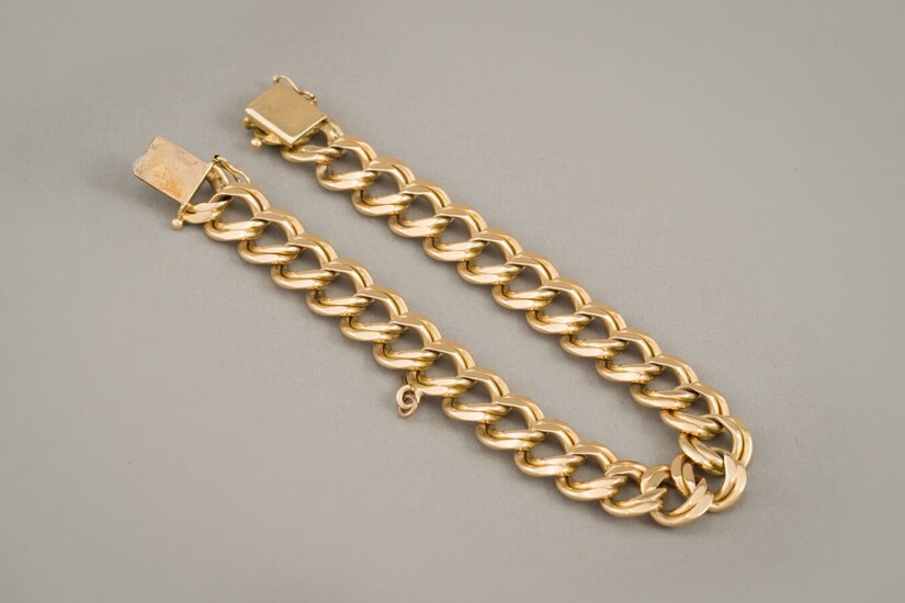 99. Bracelet en or jaune 18 carats (750/1000e)... - Lot 99 - Farrando
