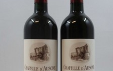 2 bouteilles CHÂTEAU AUSONE 1997 1er GCC (A) Saint Emilion (Cave 6)