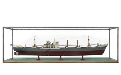 A BUILDER'S MODEL FOR THE CARGO SHIP M.V. HARMATTAN BUILT BY...