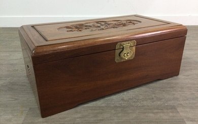 A CHINESE HARDWOOD TABLE BOX