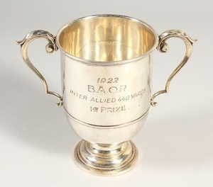 A CONTINENTAL SILVER TROPHY.
