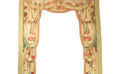 A FRENCH AUBUSSON TAPESTRY PORTIERE