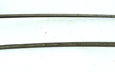A FRENCH MODEL 1822 LIGHT CAVALRY SWORD TOGETHER WITH ANOTHER SIMILAR AND A BAYONET (3)