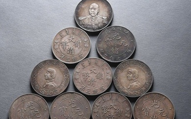 A GROUP OF 21TH CENTURY STERLING SILVER COINS
