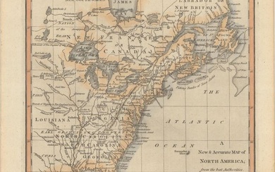 "A New & Accurate Map of North America; from the Best Authorities", Cary, John