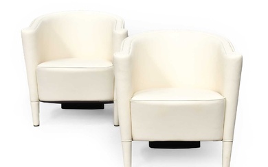 A Pair of Italian Rich Armchairs, designed by Antonio Citterio...