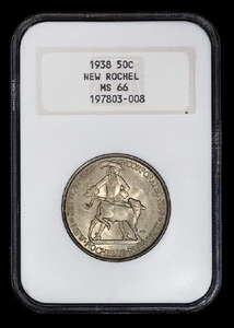 A United States 1938 New Rochel Commemorative 50c Coin