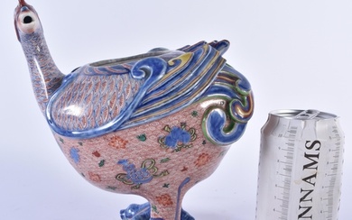 A VERY RARE 18TH CENTURY CHINESE PORCELAIN BIRD FORM CENSER ...