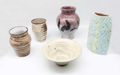 A collection of five 20th century or modern pieces of...