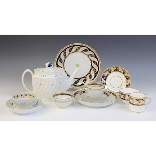 A selection of English Porcelain, late 18th and early 19th c...