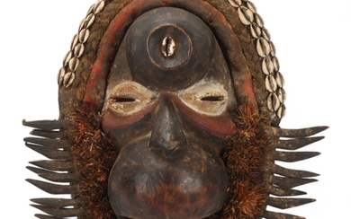 African Dan Chimpanzee mask, Ivory Coast, height 40cm