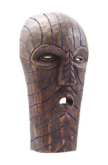 (-), African wooden mask, 41 cm high