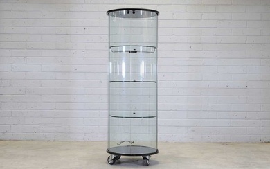 An Italian 'Pigreco' glass display cabinet