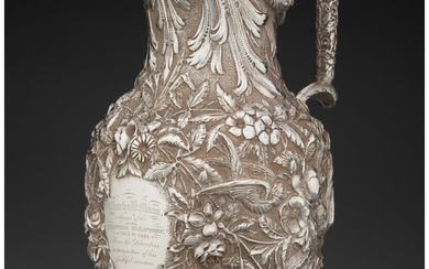 An S. Kirk & Son Chased Repoussé Silver Ewer (1861-1868)