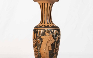 Ancient Greek Campanian Pottery Red Figures Bail Amphora with TL, 37 cm high -Spanish Export License - Amphora