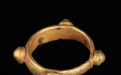 Ancient Roman Gold Ring with Granules