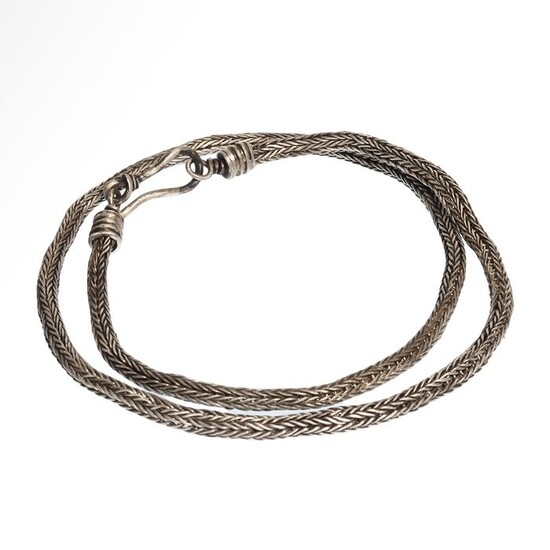 Ancient Roman Silver Chain Necklace