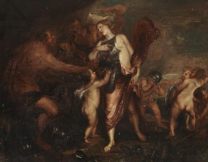 Anthony van Dyck, after, 18th century “Thetis Receiving the Weapons of Achilles...