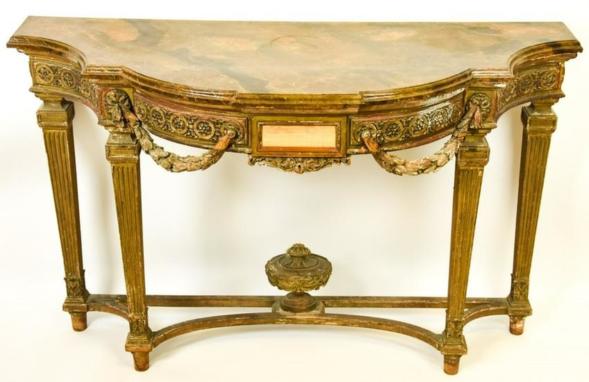 Antique French Neoclassical Style Console Table