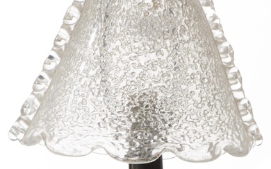 BAROVIER & TOSO (attribué à), lampe en verre soufflé de MURANO