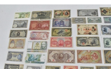 Banknotes - A collection of 19th Century and later banknotes...
