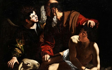 Bartolomeo Cavarozzi, 1590 – 1625, Schüler Caravaggios, zug., DIE OPFERUNG DES ISAAK