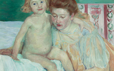 Blanche Whelan (1889-1974) Mother and Child 36 x 29 in....