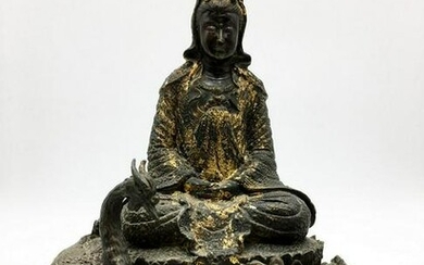 Bronze Figure of a Seated Goddess