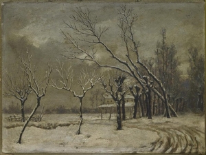 CAMILLO MERLO Winter landscape.