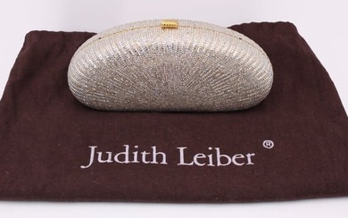 COUTURE. JUDITH LEIBER Crystal Minaudiere Clutch.