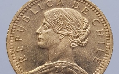 Chile - 20 Peso 1976 - Gold