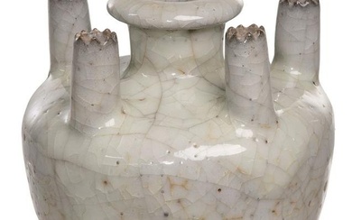 Chinese Guan-Type Multi-Neck Vase