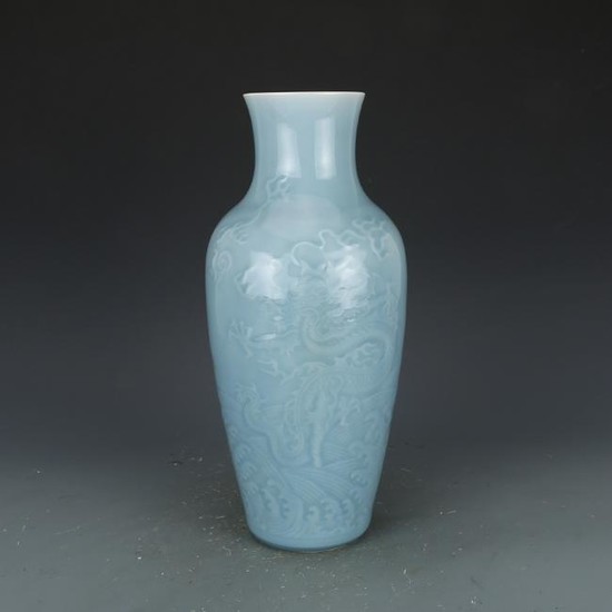 Chinese Light Blue Porcelain Vase
