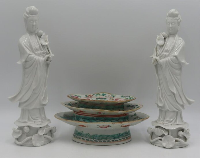 Chinese Porcelain Grouping Inc. Blanc de Chine.