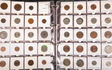 Collection in album with world coins starting from 1907 incl....