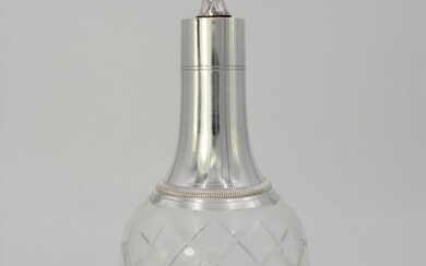 Crystal and silver vodka decanter France circa 1900 - crystal and silver - France - c. 1913