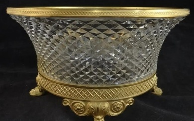 DORE BRONZE MOUNTED BACCARAT CRYSTAL BOWL