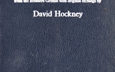 David Hockney (1937-) Britannique. "Six contes de fées des frères Grimm, livre miniature, signé par...