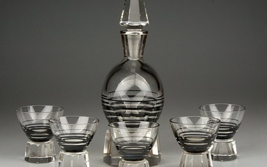 Decanter with glasses - Art-Deco