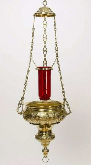 Details about +Traditional Sanctuary Lamp with Angels &