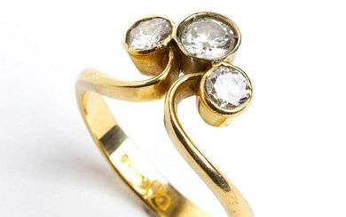 Diamonds gold ring
