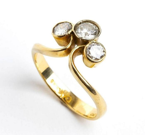 Diamonds gold ring